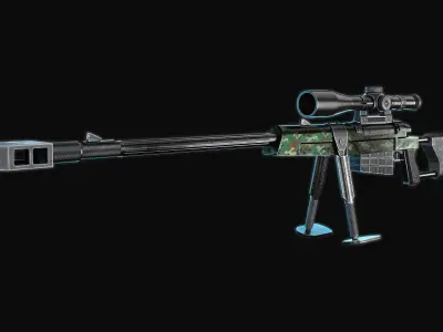 sniper  black arrow Free 3D model
