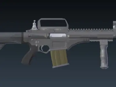 MPT76 Untextured Low-poly 3D model