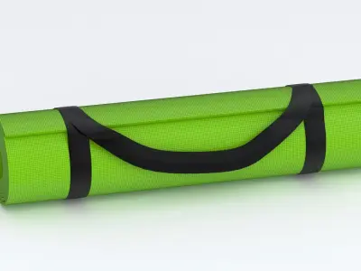 Yoga Mat Green 3D model