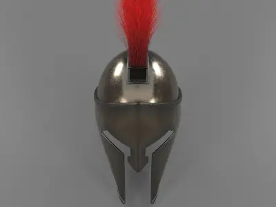 corinthian greek helmet 3D model