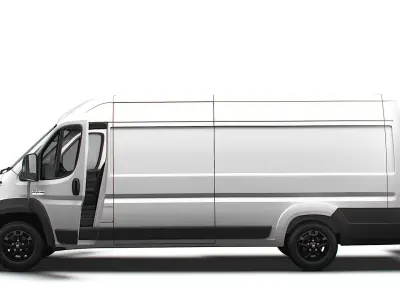 RAM Promaster Van L4H2 HQ Interior 2023 3D model