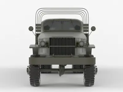 military truck 3D model by javidan - Textured