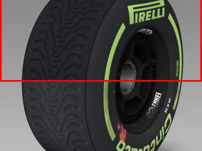 enkei intermediate front tyre Low-poly 3D model