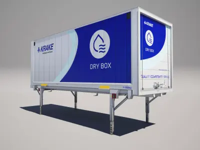 Swap Body Container Low-poly 3D model