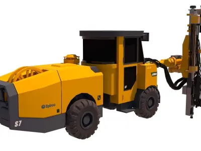 Epiroc Simba S7 Low-poly 3D model