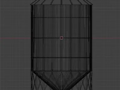 GRAIN SILO Low-poly 3D model