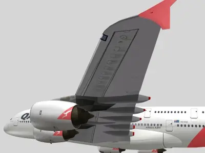 Airbus A-380 Qantas 3D model