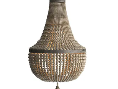 ROUND CHANDLE 104986 WOOD 3D model