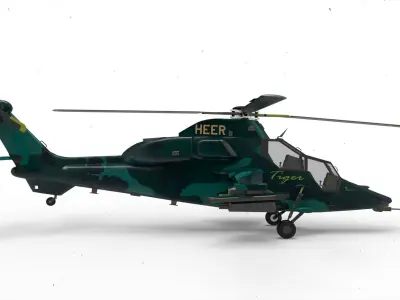 eurocopter tiger camouflage 3D model