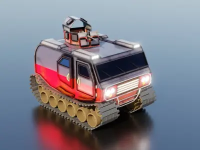 Mini Military Tank 3D model purchase