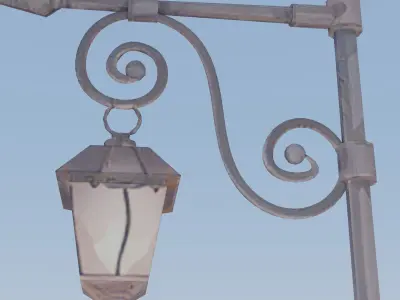 3D Historic Pole Illustration - Detailed and Authentic 3D Model 3D model