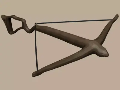 Wood Crossbow - Simple Weapon Low-poly 3D model