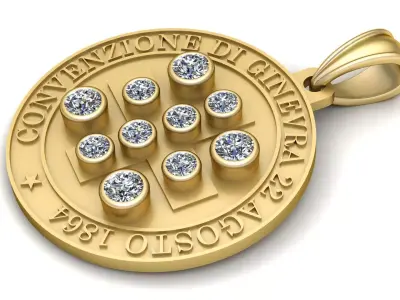 Geneva Convention Pendant 3D print model purchase