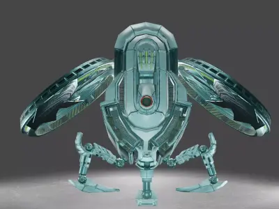 Drone N027 Low-poly 3D model