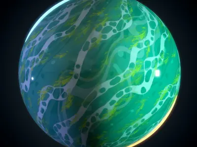 Water Stylized - Vol 02 - SBsar - Maps Texture