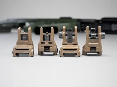 Magpul MBUS 3 Ironsights  Low-poly 3D model
