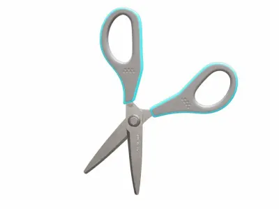 Scissors pair of 3D model get