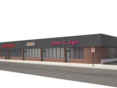 Retail-078 Retail Store 3D model