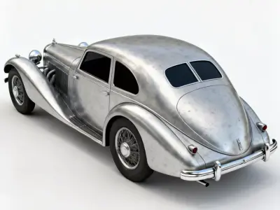 Realistic 30s Grand Tourer Coupe 3d model Low-poly 3D model