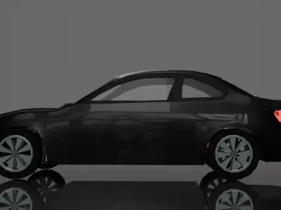 Low Poly  Car Game Ready Clean Topology FBX OBJ Free low-poly 3D model