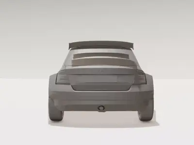 Speedy Rally Buggy Toy 3D Printable Cartoon Rally Car for Kids 3D print model