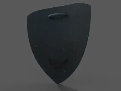triangel shield Low-poly 3D model