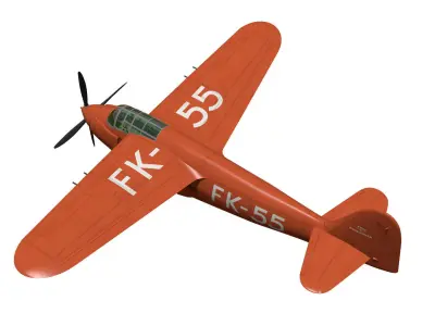 Koolhoven FK55 3D model purchase