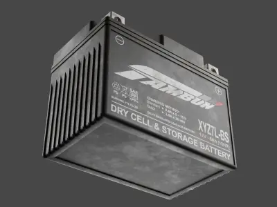 Motorcycle Battery Dust Low-poly 3D model purchase