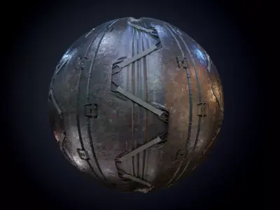 Sci-Fi Military Seamless PBR Texture 54 Texture
