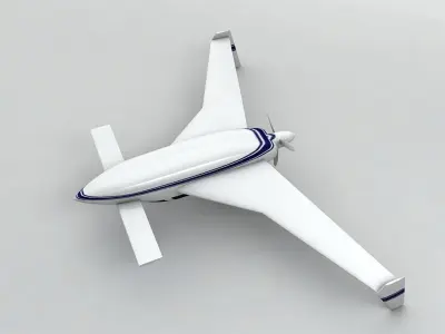 Velocity Aircraft Low-poly 3D model