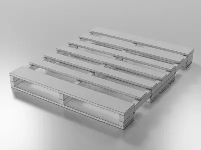 Wood Pallet Free low-poly 3D model purchase