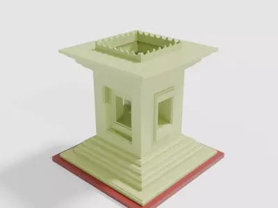 Tulsi planter - 3d model 3D model