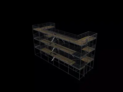 scaffold tower 02 3D model