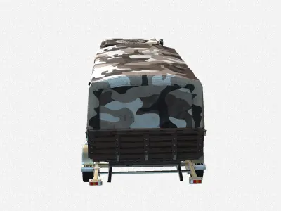Tracked armored vehicle Low-poly 3D model