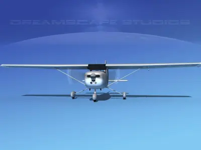 Cessna 150 Commuter Bare Metal 3D model
