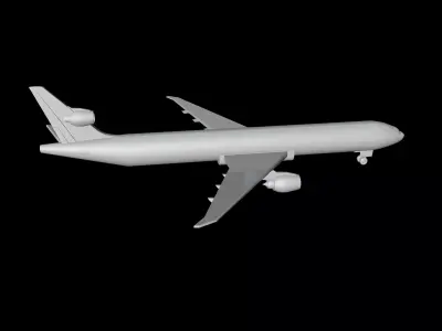 Airplane boeing jetliner - boeing jetliner 3D model purchase