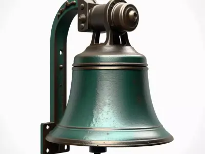 Vintage Nautical Wall Bell 3D model