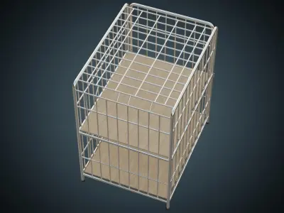 Cage 2 Basic Low-poly 3D model