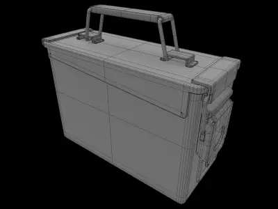 Military crate 08 3D model
