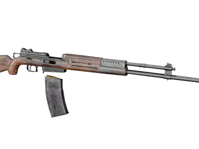  Brondby M37 Rifle Low-poly 3D model