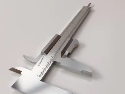 Caliper metal 3D model