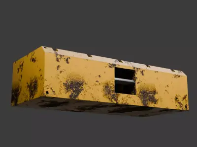 Sci-Fi Military Crate - PBR Game Ready Low-poly 3D model