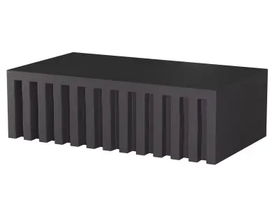 MIKOS BLACK OUTDOOR COFFEE TABLE 3D model