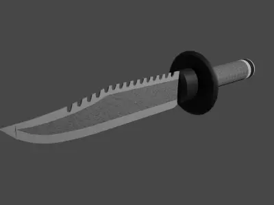 Combat Knife CK01 Low-poly 3D model