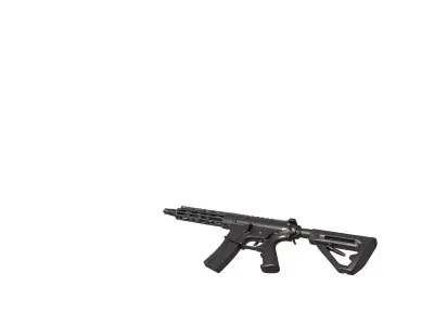 ar 15 rifle  3D print model