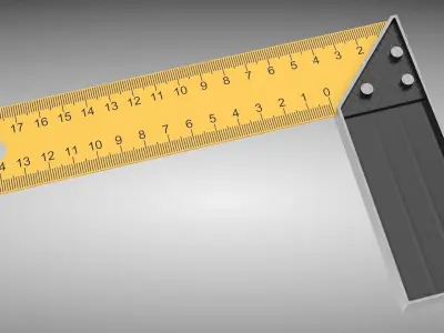 Try Square Low-poly 3D model