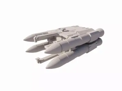 Spaceship-spacecraft 3D model