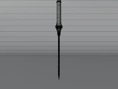 Stylized Fantasy Sword Hero Weapon Prop Low-poly 3D model