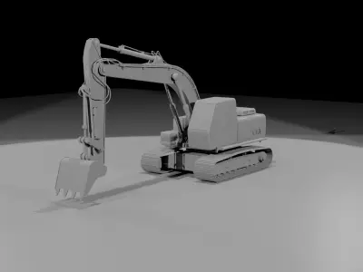 Excavator 3D model 3