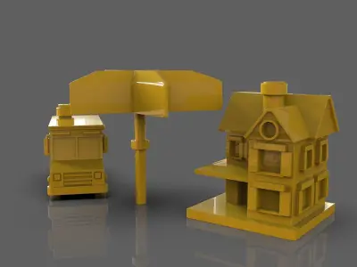 Restaurant Figurines Pack 3D print model